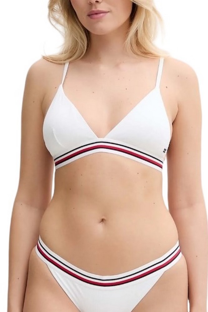 TOMMY HILFIGER TRIANGLE RP ΜΑΓΙΟ ΓΥΝΑΙΚΕΙΟ WHITE