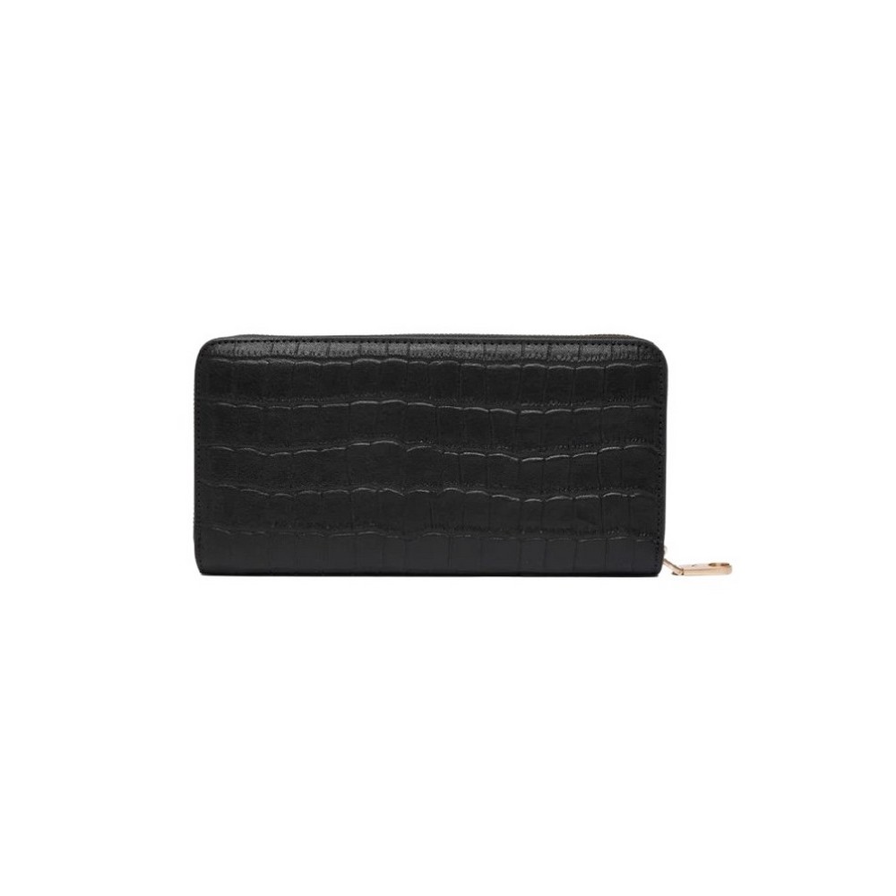 CALVIN KLEIN CROC LONG ZIP AROUND ΠΟΡΤΟΦΟΛΙ ΓΥΝΑΙΚΕΙΟ BLACK