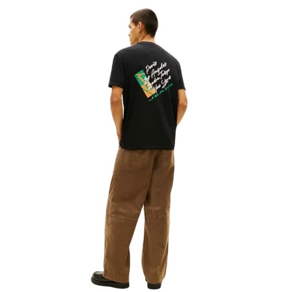 TOMMY JEANS REG SIGN SHIFT TEE EXT T-SHIRT ΜΠΛΟΥΖΑ ΑΝΔΡΙΚΗ BLACK