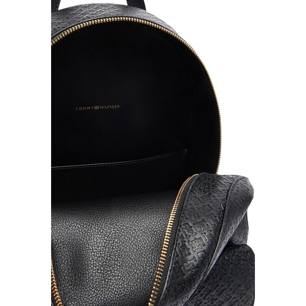 TOMMY HILFIGER ICON BACKPACK MONO ΤΣΑΝΤΑ ΓΥΝΑΙΚΕΙΑ BLACK