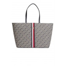 TOMMY HILFIGER JACQUARD ESS TOTE ΤΣΑΝΤΑ ΓΥΝΑΙΚΕΙΑ NAVY