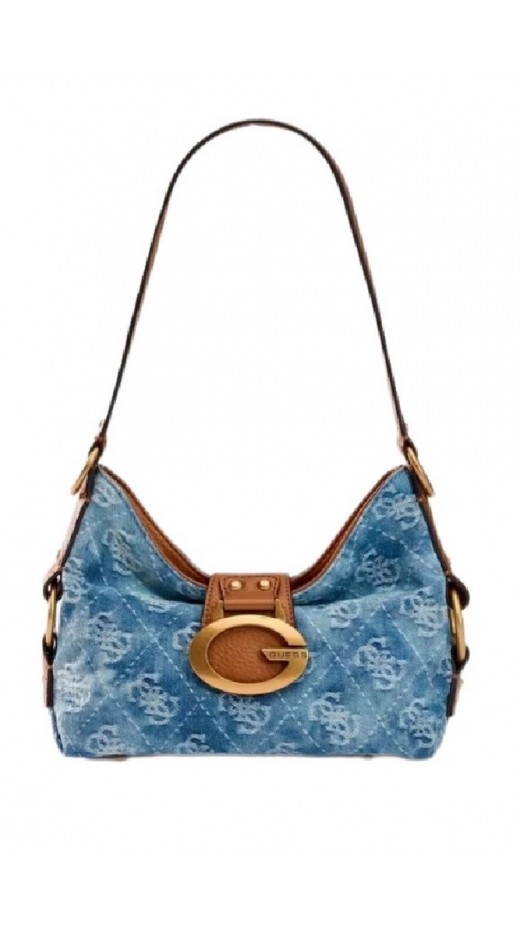 GUESS CAMDEN MINI SHOULDER BAG HWDB9308720 ΤΣΑΝΤΑ ΓΥΝΑΙΚΕΙΑ BLUΕ DENIM