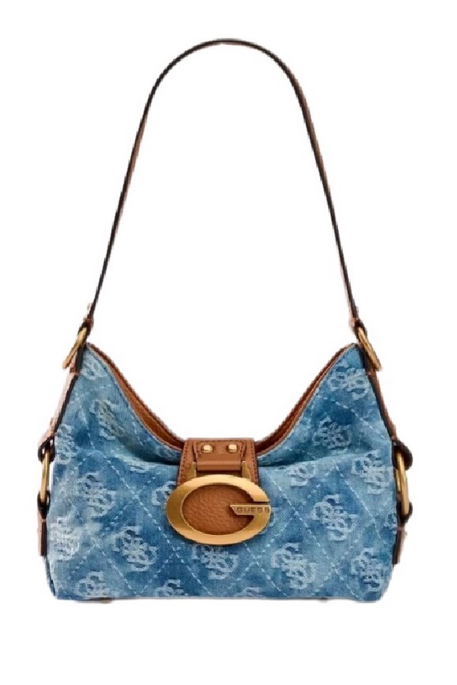 GUESS CAMDEN MINI SHOULDER BAG HWDB9308720 ΤΣΑΝΤΑ ΓΥΝΑΙΚΕΙΑ BLUΕ DENIM