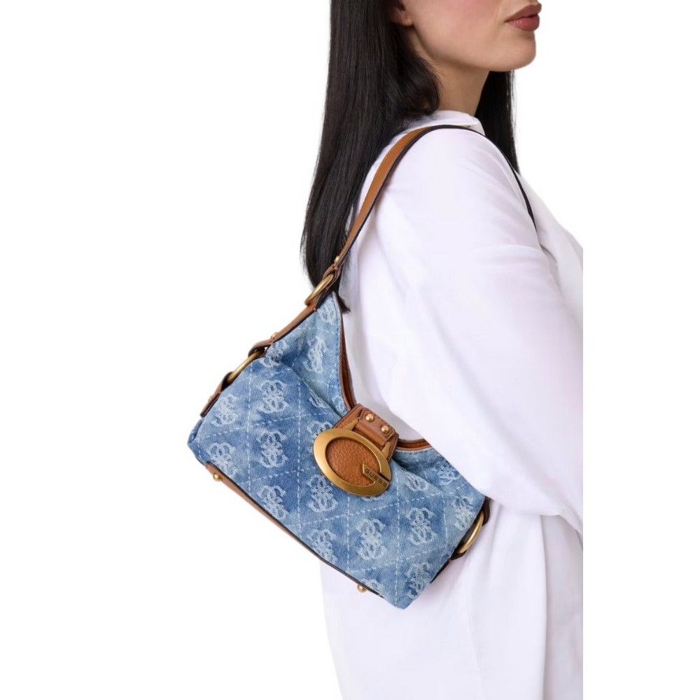 GUESS CAMDEN MINI SHOULDER BAG HWDB9308720 ΤΣΑΝΤΑ ΓΥΝΑΙΚΕΙΑ BLUΕ DENIM