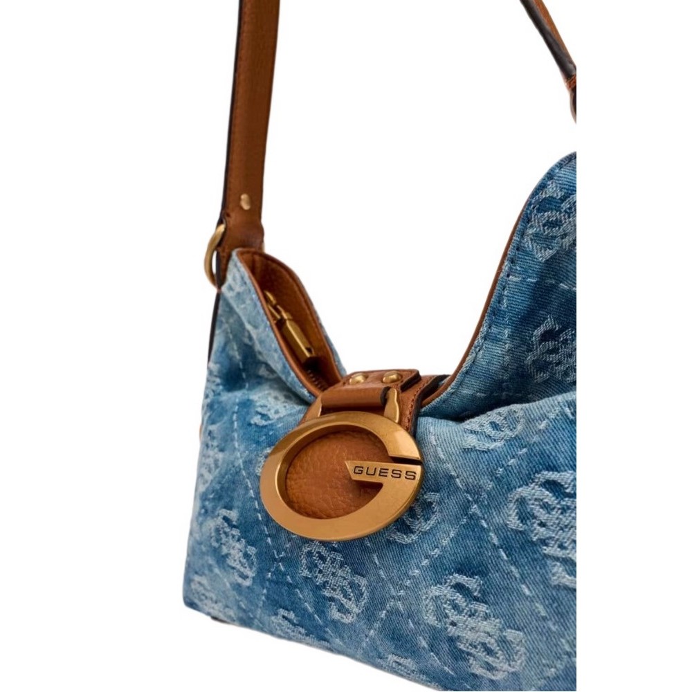 GUESS CAMDEN MINI SHOULDER BAG HWDB9308720 ΤΣΑΝΤΑ ΓΥΝΑΙΚΕΙΑ BLUΕ DENIM