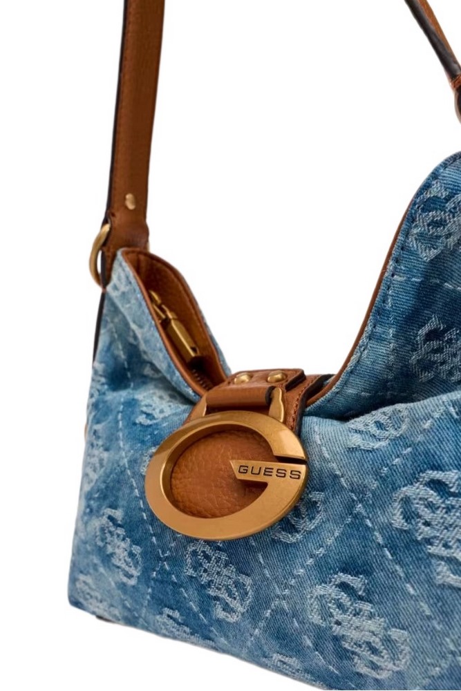 GUESS CAMDEN MINI SHOULDER BAG HWDB9308720 ΤΣΑΝΤΑ ΓΥΝΑΙΚΕΙΑ BLUΕ DENIM