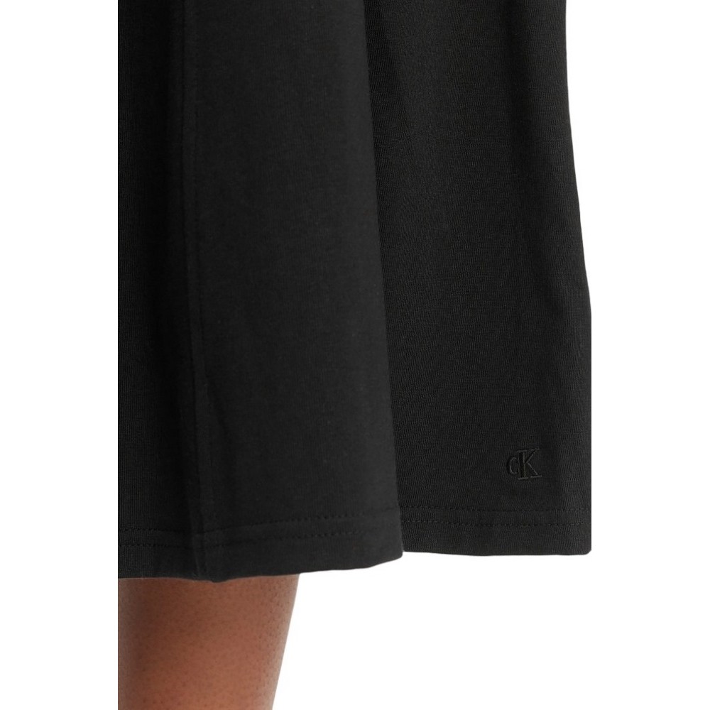 CALVIN KLEIN JEANS SL SEAM DETAIL MIDI FLARE DRESS ΦΟΡΕΜΑ ΓΥΝΑΙΚΕΙΟ BLACK