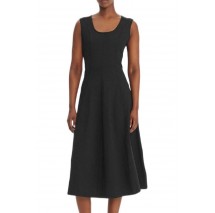 CALVIN KLEIN JEANS SL SEAM DETAIL MIDI FLARE DRESS ΦΟΡΕΜΑ ΓΥΝΑΙΚΕΙΟ BLACK