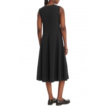 CALVIN KLEIN JEANS SL SEAM DETAIL MIDI FLARE DRESS ΦΟΡΕΜΑ ΓΥΝΑΙΚΕΙΟ BLACK