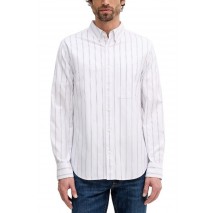 CALVIN KLEIN JEANS STRIPE OXFORD CLASSIC SHIRT ΠΟΥΚΑΜΙΣΟ ΑΝΔΡΙΚΟ WHITE