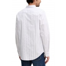CALVIN KLEIN JEANS STRIPE OXFORD CLASSIC SHIRT ΠΟΥΚΑΜΙΣΟ ΑΝΔΡΙΚΟ WHITE