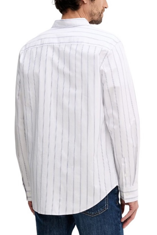 CALVIN KLEIN JEANS STRIPE OXFORD CLASSIC SHIRT ΠΟΥΚΑΜΙΣΟ ΑΝΔΡΙΚΟ WHITE