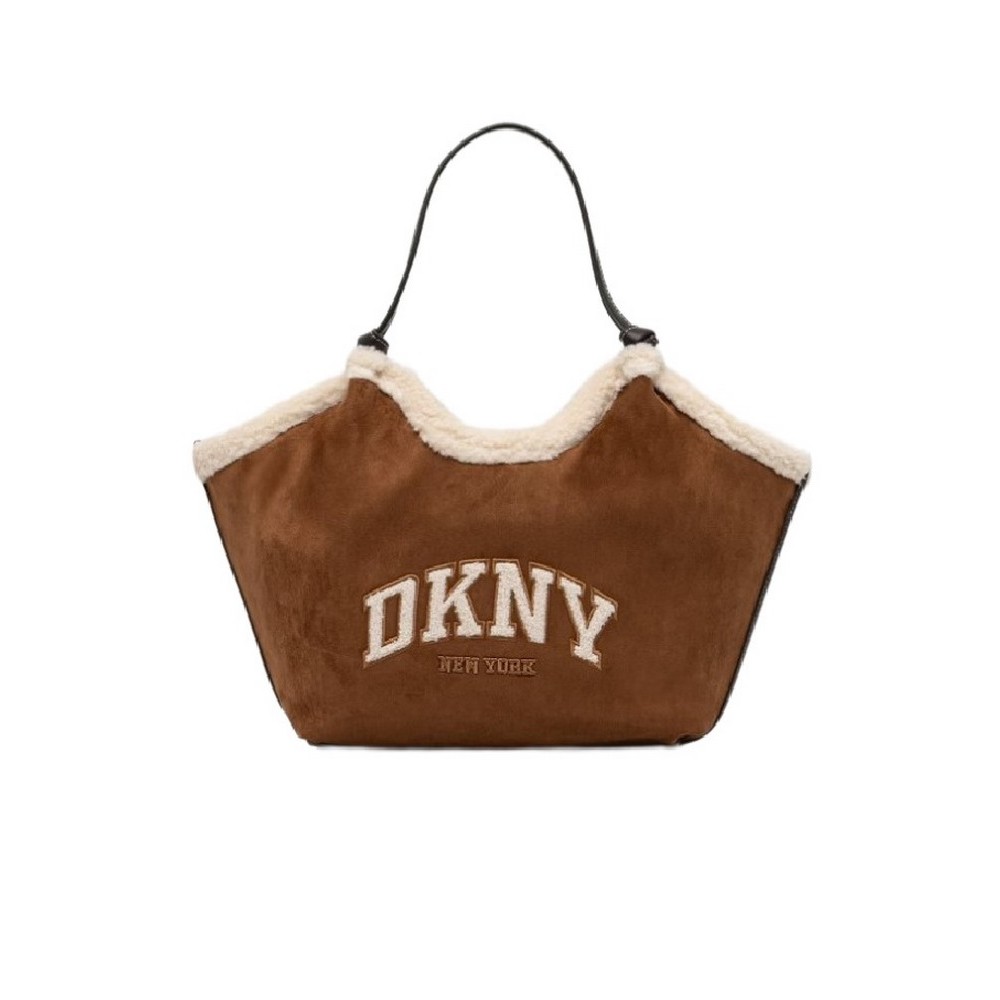 DKNY PAULA MD TOTE HANDBAG ΤΣΑΝΤΑ ΓΥΝΑΙΚΕΙΑ WALNUT