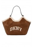 DKNY PAULA MD TOTE HANDBAG ΤΣΑΝΤΑ ΓΥΝΑΙΚΕΙΑ WALNUT