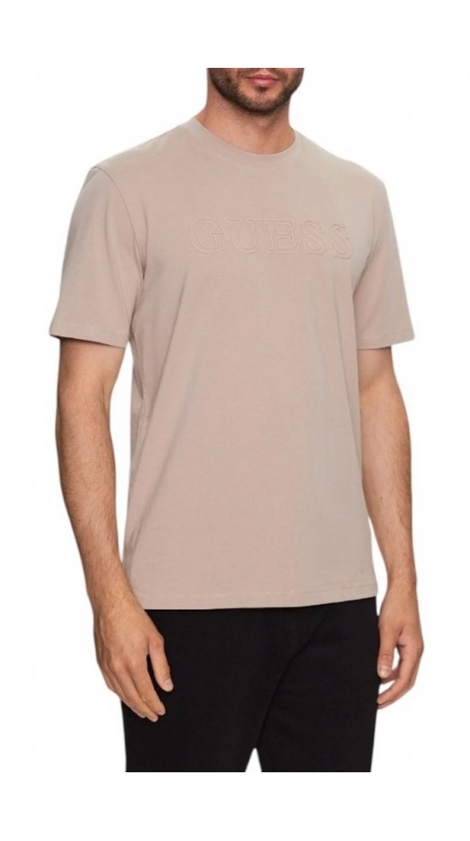 GUESS ALPHY T-SHIRT ΜΠΛΟΥΖΑ ΑΝΔΡΙΚΗ BEIGE