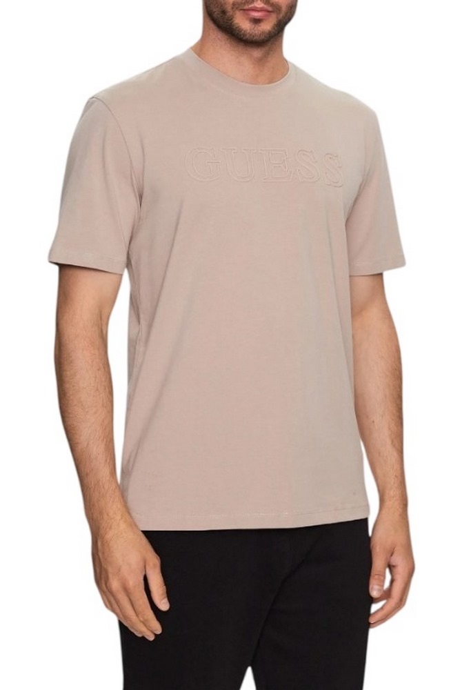 GUESS ALPHY T-SHIRT ΜΠΛΟΥΖΑ ΑΝΔΡΙΚΗ BEIGE
