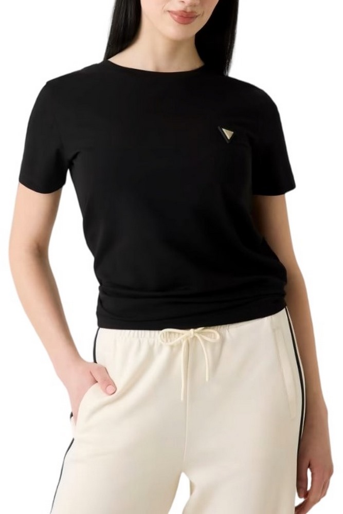 GUESS COLETTE T-SHIRT ΜΠΛΟΥΖΑ ΓΥΝΑΙΚΕΙΑ BLACK