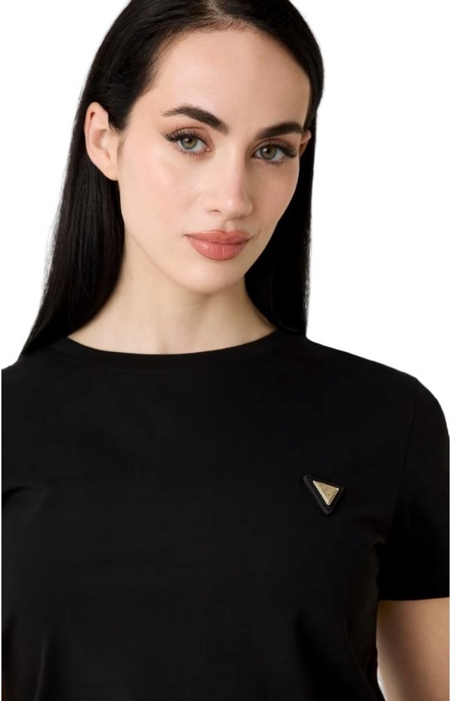 GUESS COLETTE T-SHIRT ΜΠΛΟΥΖΑ ΓΥΝΑΙΚΕΙΑ BLACK