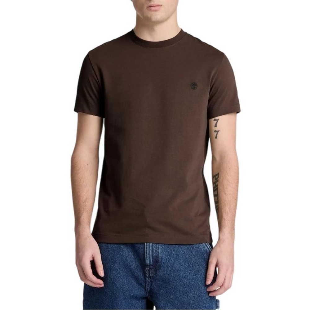 TIMBERLAND SLIM T-SHIRT ΜΠΛΟΥΖΑ ΑΝΔΡΙΚΗ BROWN