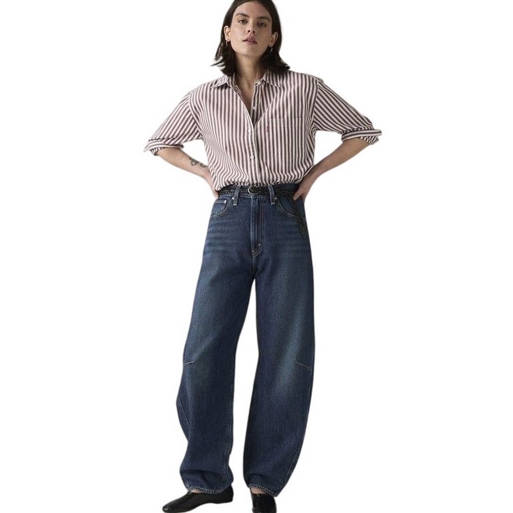 LEVIS CINCH BARREL JEANS WORN IN ΠΑΝΤΕΛΟΝΙ ΤΖΙΝ ΓΥΝΑΙΚΕΙΟ DARK INDIGO