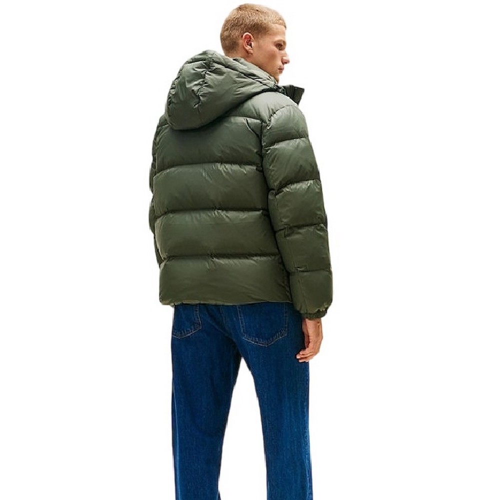 TOMMY JEANS ESSENTIAL DOWN JACKET ΜΠΟΥΦΑΝ ΑΝΔΡΙΚΟ KHAKI