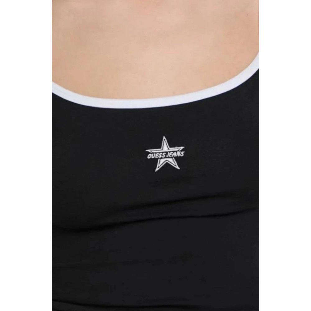 GUESS JEANS EMB STAR TANK TOP ΤΟΠ ΓΥΝΑΙΚΕΙΟ BLACK
