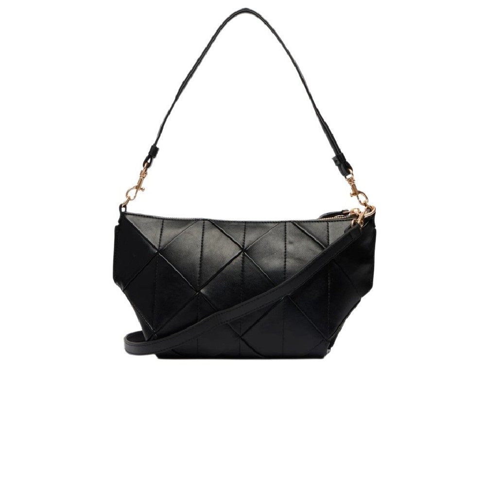 CALVIN KLEIN WOVEN SHOULDER BAG ΤΣΑΝΤΑ ΓΥΝΑΙΚΕΙΑ BLACK
