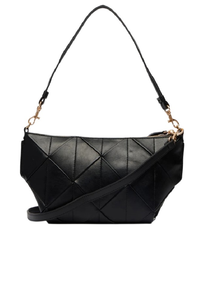 CALVIN KLEIN WOVEN SHOULDER BAG ΤΣΑΝΤΑ ΓΥΝΑΙΚΕΙΑ BLACK