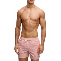 SUPERDRY D4 STUD SEER SUCKER 15 SWIM SHORT ΜΑΓΙΟ ΑΝΔΡΙΚΟ RED