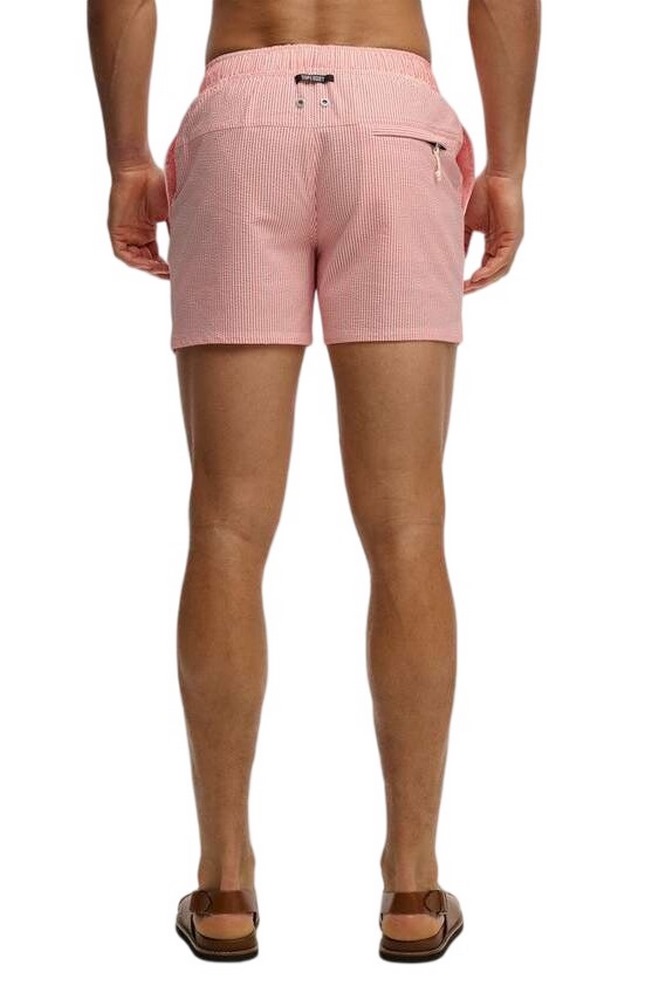 SUPERDRY D4 STUD SEER SUCKER 15 SWIM SHORT ΜΑΓΙΟ ΑΝΔΡΙΚΟ RED