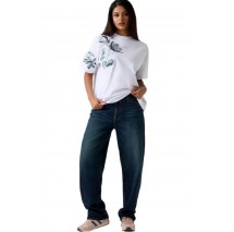 GUESS CN BOTANICAL TEE T-SHIRT  ΜΠΛΟΥΖΑ ΓΥΝΑΙΚΕΙΑ WHITE