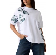 GUESS CN BOTANICAL TEE T-SHIRT  ΜΠΛΟΥΖΑ ΓΥΝΑΙΚΕΙΑ WHITE