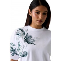 GUESS CN BOTANICAL TEE T-SHIRT  ΜΠΛΟΥΖΑ ΓΥΝΑΙΚΕΙΑ WHITE