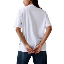 GUESS CN BOTANICAL TEE T-SHIRT  ΜΠΛΟΥΖΑ ΓΥΝΑΙΚΕΙΑ WHITE