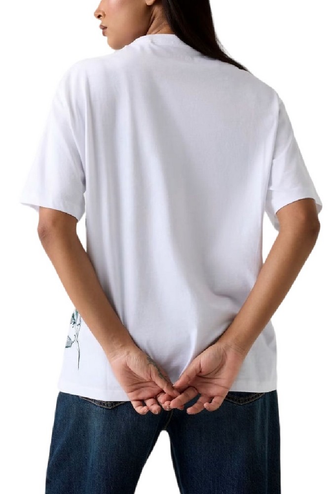 GUESS CN BOTANICAL TEE T-SHIRT  ΜΠΛΟΥΖΑ ΓΥΝΑΙΚΕΙΑ WHITE