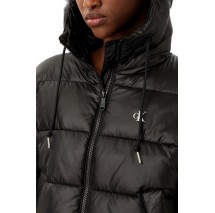 CALVIN KLEIN JEANS SHORT LOGO PUFFER JACKET ΜΠΟΥΦΑΝ ΓΥΝΑΙΚΕΙΟ BLACK
