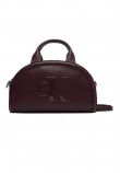CALVIN KLEIN BOLD CK DOME CROSSBODY ΤΣΑΝΤΑ ΓΥΝΑΙΚΕΙΑ BORDEAUX