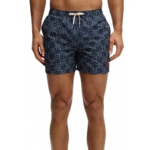 SUPERDRY D3 STUD PREMIUM PRINTED 15 SWIM SHORT ΜΑΓΙΟ ΑΝΔΡΙΚΟ NAVY
