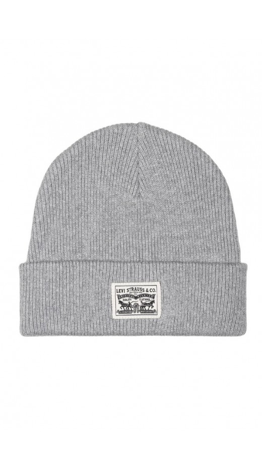 LEVIS® BACKPATCH BEANIE ΣΚΟΥΦΟΣ ΑΝΔΡΙΚΟΣ GREY