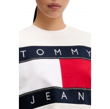 TOMMY JEANS REG FLAG EXT T-SHIRT ΜΠΛΟΥΖΑ ΓΥΝΑΙΚΕΙΑ OFF WHITE