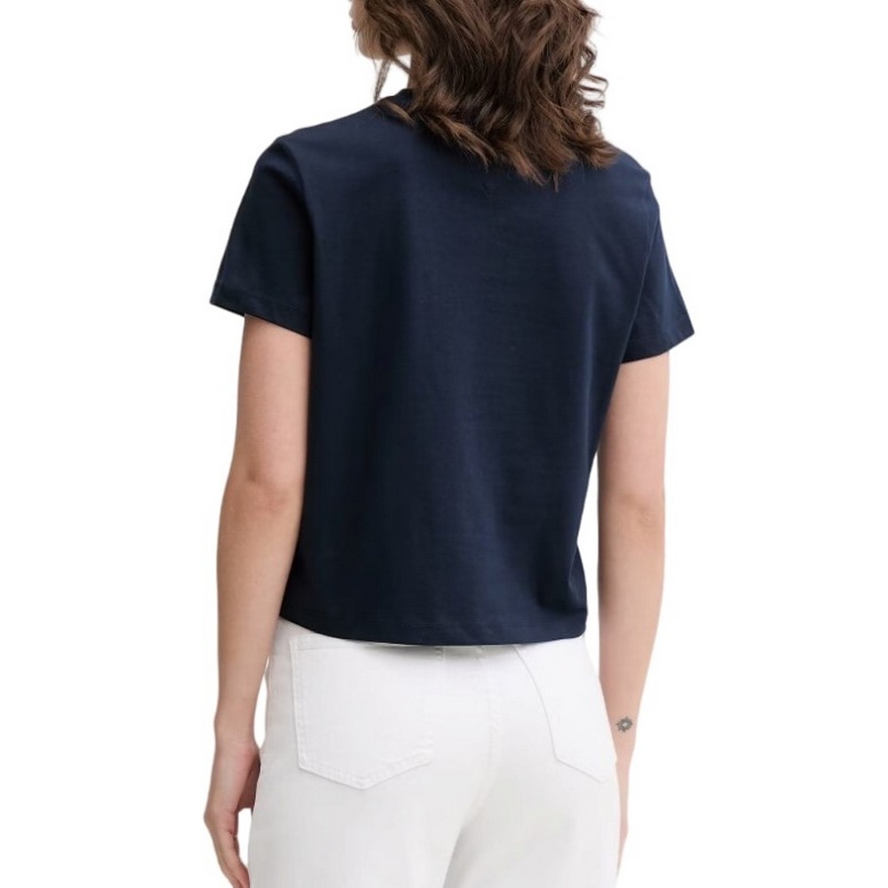 TOMMY JEANS REG FLAG EXT T-SHIRT ΜΠΛΟΥΖΑ ΓΥΝΑΙΚΕΙΑ NAVY
