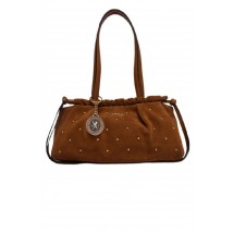 TOMMY HILFIGER SOFT LEATHER SHOULD SUE STUDS ΤΣΑΝΤΑ ΓΥΝΑΙΚΕΙΑ BROWN
