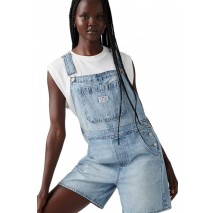 LEVIS UTILITY SHORTALL WORN IN ΤΖΙΝ ΟΛΟΣΩΜΗ ΦΟΡΜΑ ΓΥΝΑΙΚΕΙΑ LIGHT INDIGO