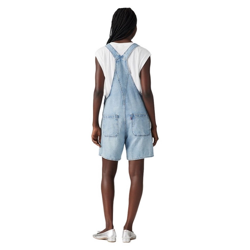 LEVIS UTILITY SHORTALL WORN IN ΤΖΙΝ ΟΛΟΣΩΜΗ ΦΟΡΜΑ ΓΥΝΑΙΚΕΙΑ LIGHT INDIGO