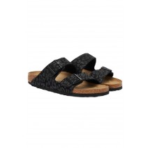 BIRKENSTOCK SYNTHETICS ARIZONA SYN LEO BLACK NARROW SEASONAL ΠΑΝΤΟΦΛΑ ΓΥΝΑΙΚΕΙΑ LEOPARD PRINT