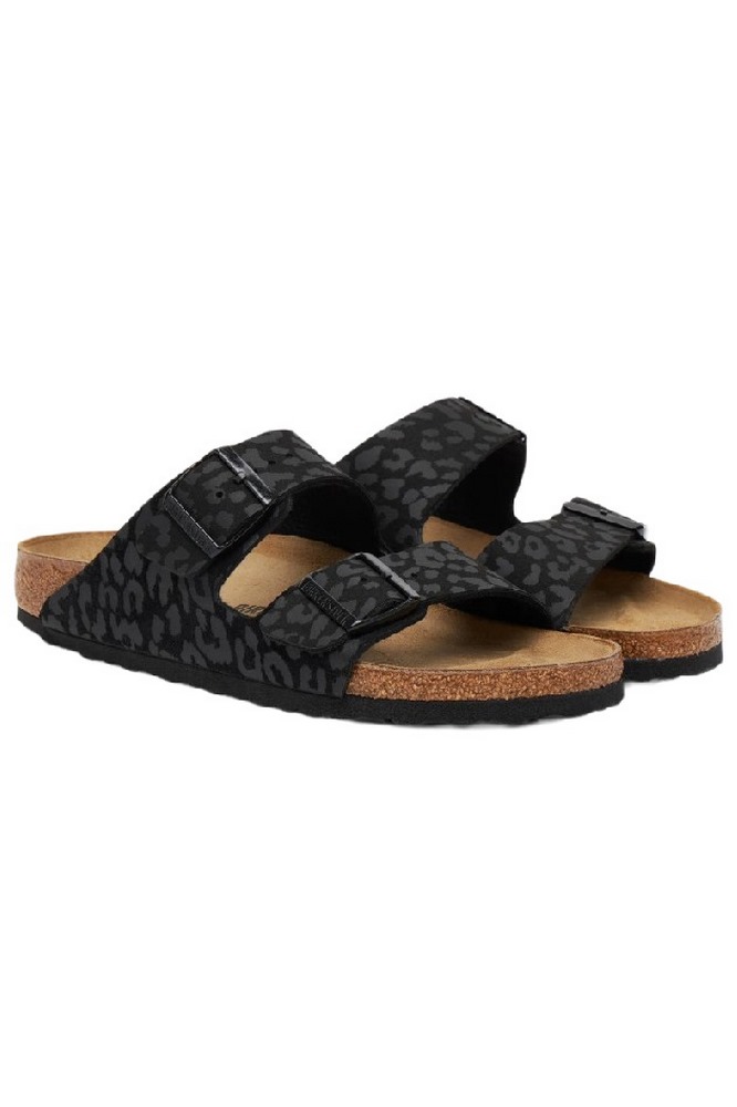 BIRKENSTOCK SYNTHETICS ARIZONA SYN LEO BLACK NARROW SEASONAL ΠΑΝΤΟΦΛΑ ΓΥΝΑΙΚΕΙΑ LEOPARD PRINT