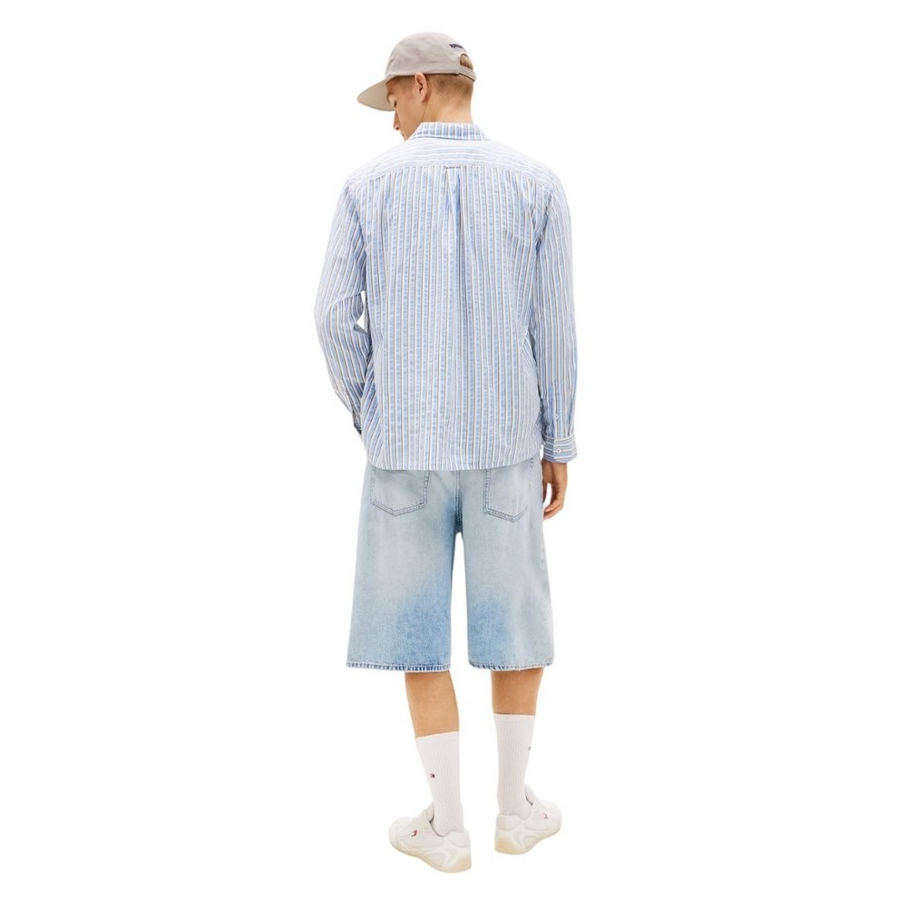 TOMMY JEANS RLX SEERSUCKER STRIPE SHIRT ΠΟΥΚΑΜΙΣΟ ΑΝΔΡΙΚΟ CIEL