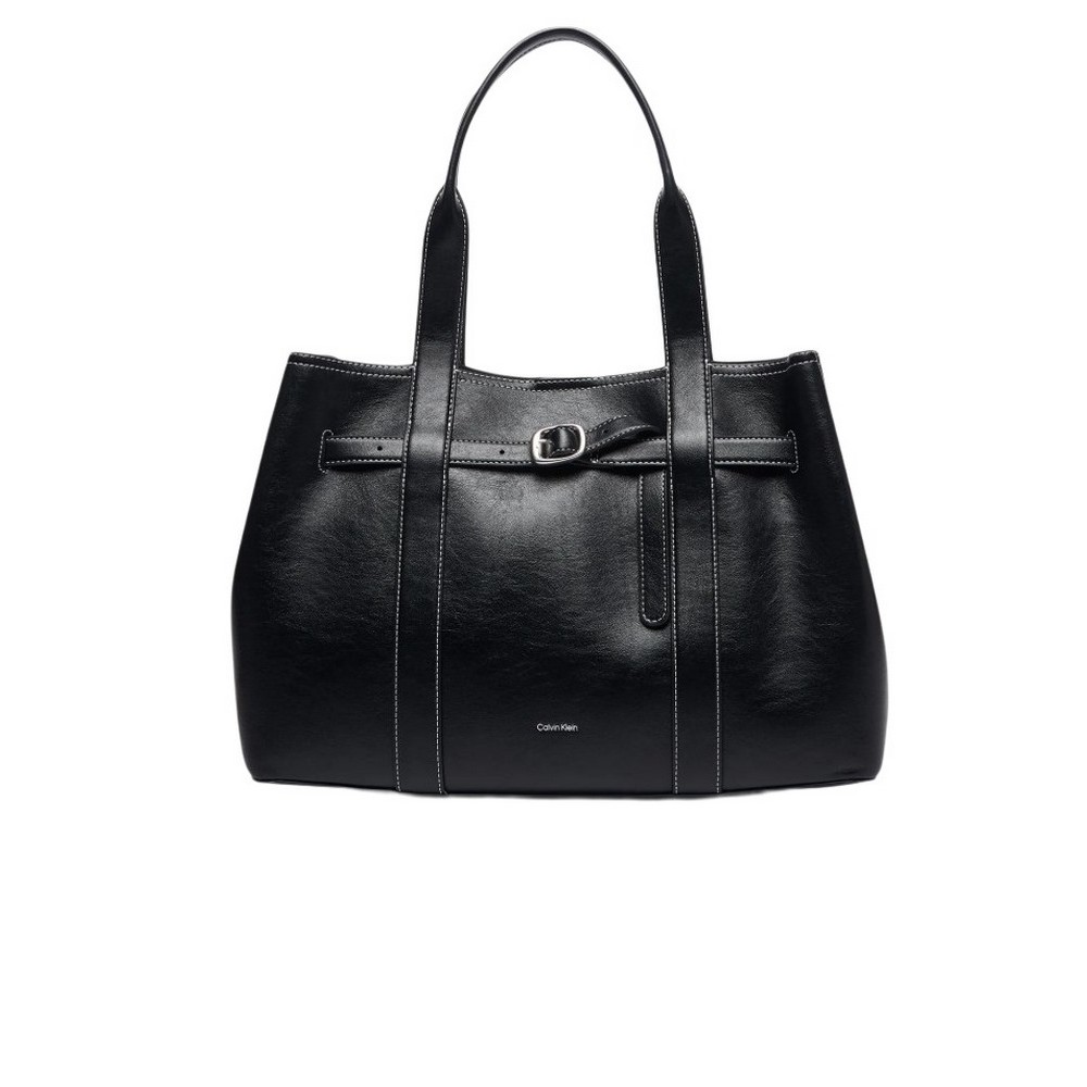 CALVIN KLEIN BUCKLE MEDIUM WORK TOTE ΤΣΑΝΤΑ ΓΥΝΑΙΚΕΙΑ BLACK
