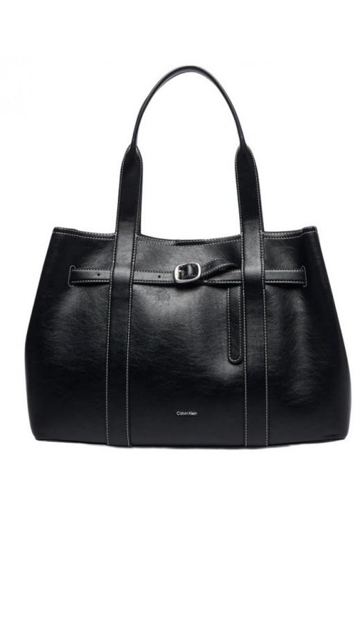 CALVIN KLEIN BUCKLE MEDIUM WORK TOTE ΤΣΑΝΤΑ ΓΥΝΑΙΚΕΙΑ BLACK
