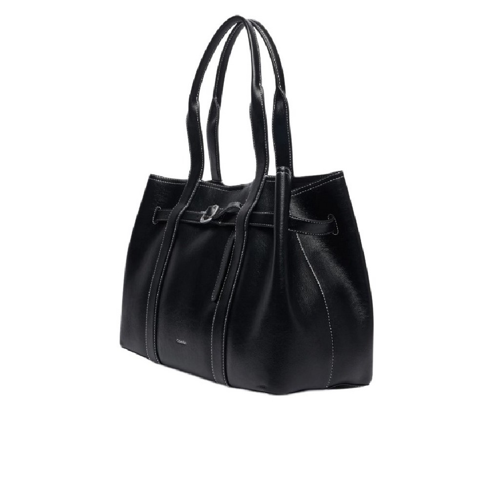 CALVIN KLEIN BUCKLE MEDIUM WORK TOTE ΤΣΑΝΤΑ ΓΥΝΑΙΚΕΙΑ BLACK